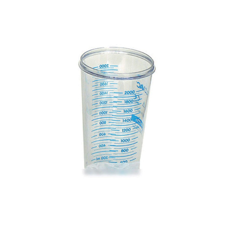 Vaso 2 litri per sacche monouso - 1 pz.