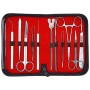 Kit dissezione in acciaio inox aisi 202 per esercitazione - 11 pezzi - 1 kit