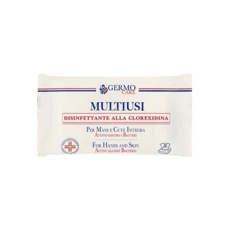 Flowpack med 20 universaldesinfektionsservetter med klorhexidin - 16-pack.