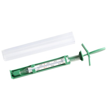 Termometro ecologico gima con lente di ingrandimento e shaker - 1 pz.