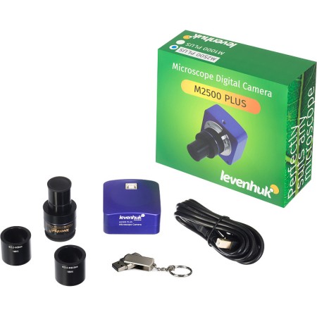 Fotocamera digitale per microscopio levenhuk m2500 plus