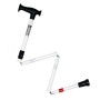 Opvouwbare orthopedische witte wandelstok