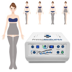 Pressothérapie pressomedical 6.0 advance avec 2 jambières + kit minceur