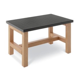 Treapta din lemn cu 1 treapta 27x40x25h cm pentru paturi medicale