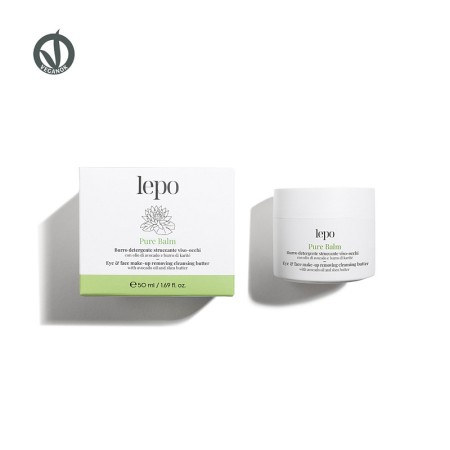 Pure balm, burro detergente struccante viso e occhi con olio di avocado e burro di karité