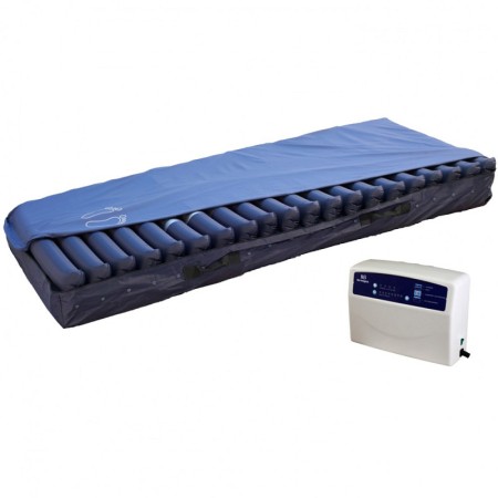 Kit antidecubito super air con compressore digitale regolabile e materasso a elementi da 20 cm