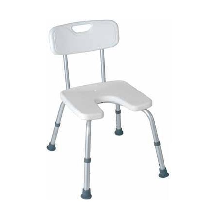 Sedile per bagno ad u mopedia con schienale