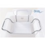 Moretti silla de bañera ancho ajustable con respaldo - capacidad de carga 100 kg