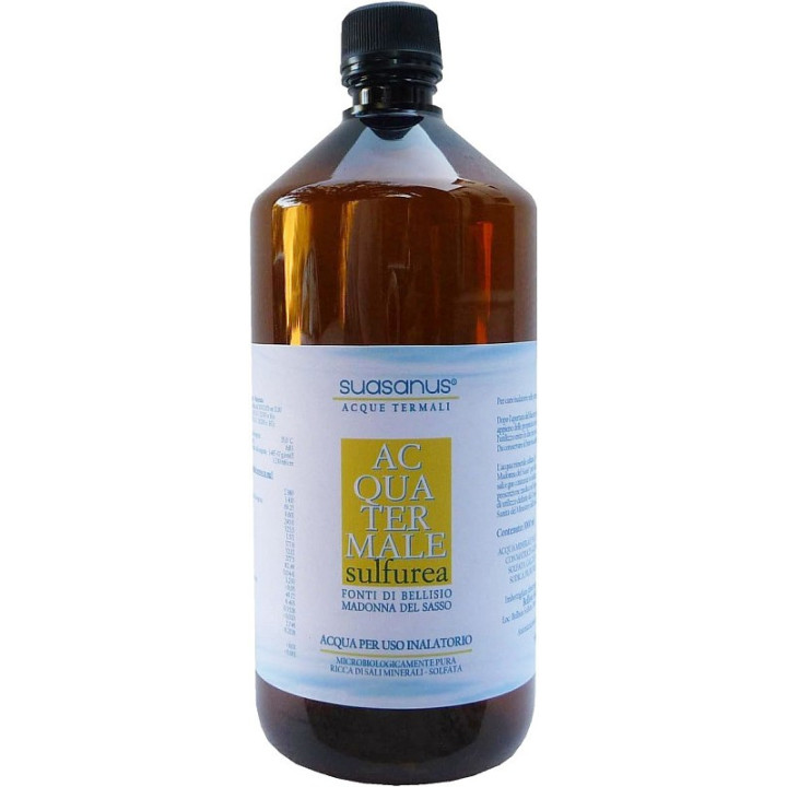 Acqua Termale Sulfurea Suasanus per uso inalatorio e aerosol 1000 ml