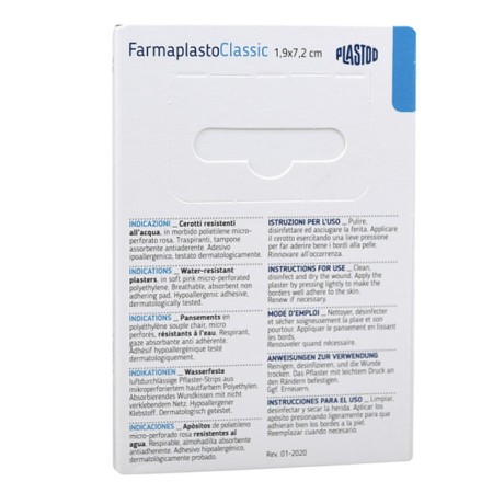 19x72 plasters - 100 packs of 20 pieces - pack of 2000 pcs.