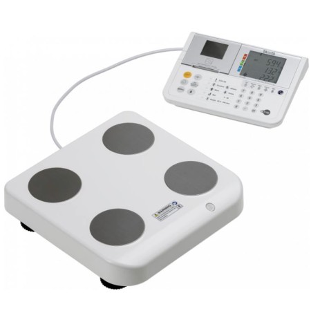 Bilancia per analisi corporea tanita dc-430ma portatile , colore bianco dc430m002a