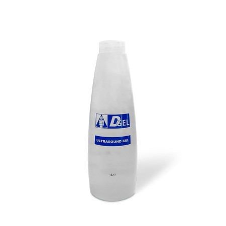 Gel per ultrasuoni e luce pulsata trasparente dgel - bottiglia da 1 litro
