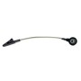 Adaptateur, clip mâle vers crocodile, noir - 1 pièce.