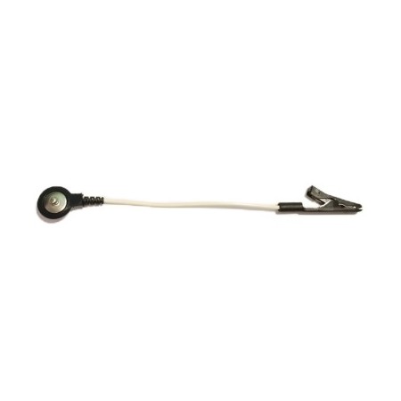 Adaptador, clip macho para crocodile, preto - 1 pc.