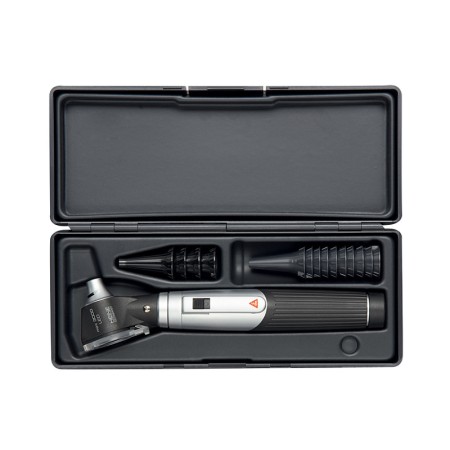 Otoscopio heine mini 3000 led a f.o. con speculum riutilizzabili - nero - d-008.70.120 - 1 pz.