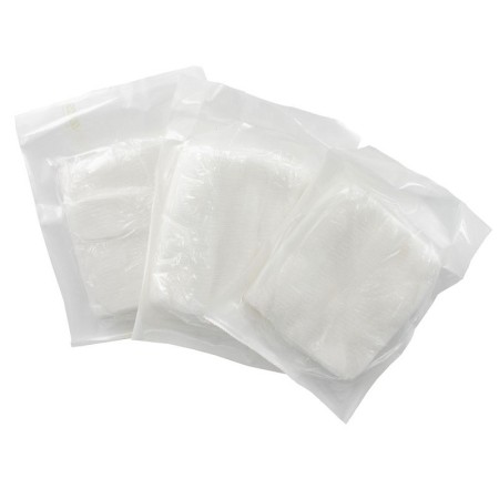 Kompresy bawełniane 7,5x7,5 cm - - - jałowe - opakowanie 100 szt.