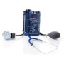 Tensiomètre anéroïde coordonné avec stéthoscope - bleu clair