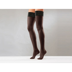 Pończochy samonośne - rozmiar s - średni ucisk - czarne - 1 para