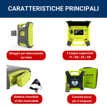 Defibrillatore da addestramento xft-120g aed trainer plus