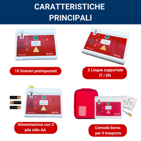 Defibrillatore didattico universale xft-120c aed trainer basic