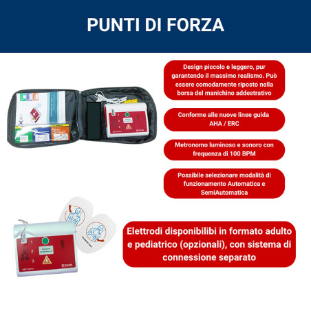 Defibrillatore didattico universale xft-120c aed trainer basic