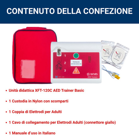 Defibrillatore didattico universale xft-120c aed trainer basic