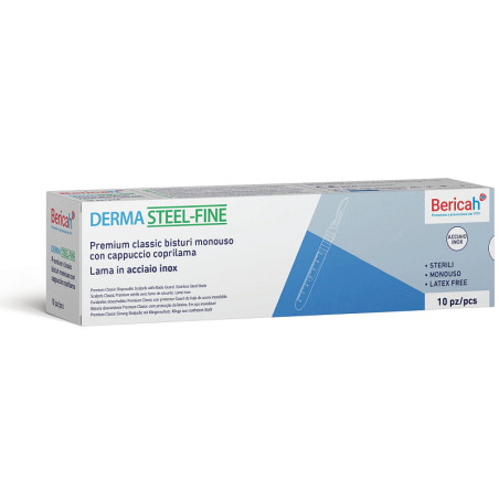 Bisturi monouso derma steel fine - 10 pz.