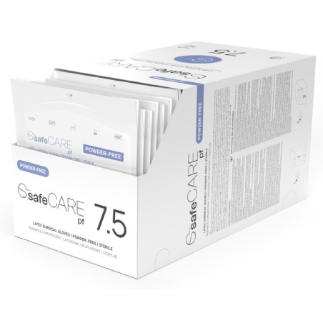 Luvas cirúrgicas de látex estéreis e sem pó - 50 pares