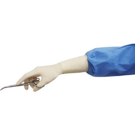 Sterilné latexové chirurgické rukavice bez prášku - 50 párov