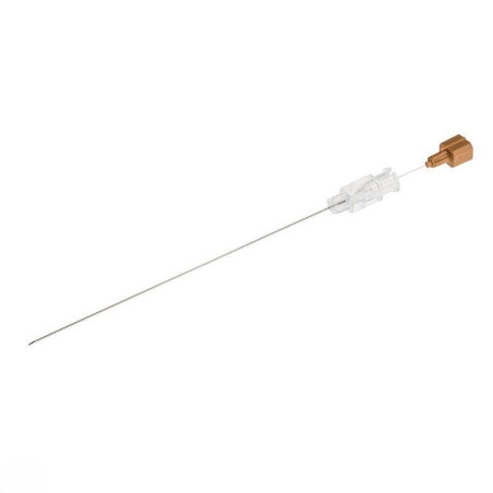 Aiguilles spinales bd quincke 26g - 0,4 x 90 mm - marron - paquet de 25 pièces.