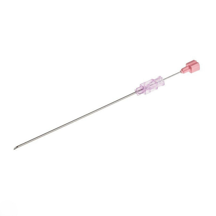 Ace spinale BD Quincke 18G - 1,2x90 mm - roz - pachet de 25.