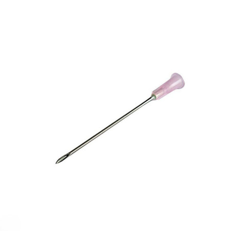 Aiguille bd microlance 18g - 1,20 x 40 mm - rose - paquet de 100 pièces.