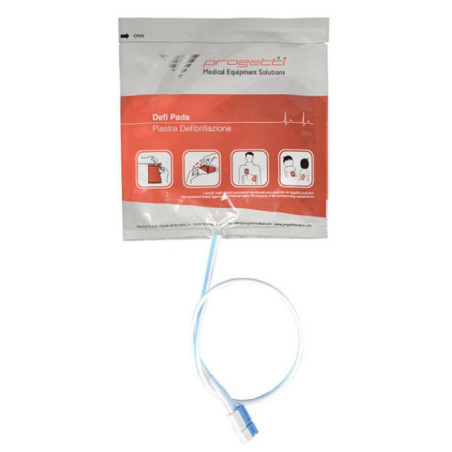 Disposable plates with cable for rescue sam - adults see also 33428 - 1 pair