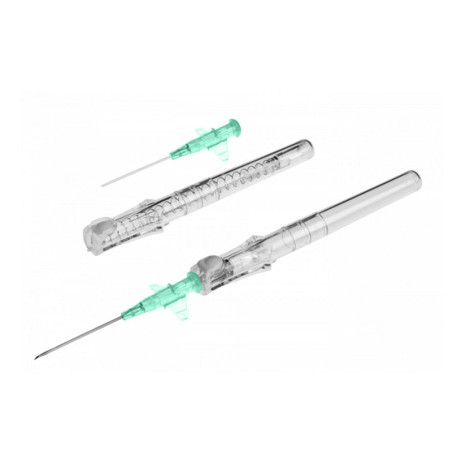 Bd insyte-w autoguard aghi cannula con alette 18g 1,3 x 30 mm, verde - 50 pz.