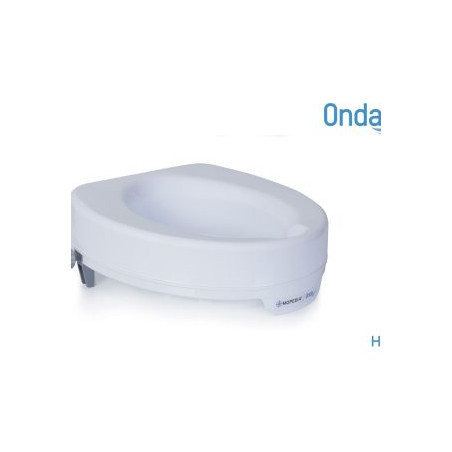 Înălțător de toaletă mopedia de 14 cm cu opritoare laterale