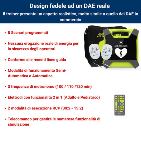 Defibrillatore da addestramento xft-120ga aed trainer pro+