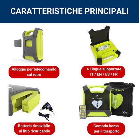 Defibrillatore da addestramento xft-120ga aed trainer pro+