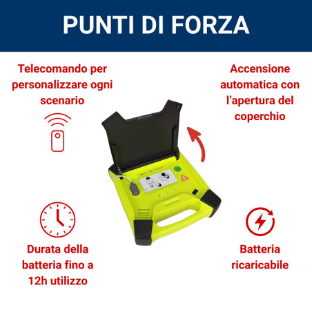 Defibrillatore da addestramento xft-120ga aed trainer pro+