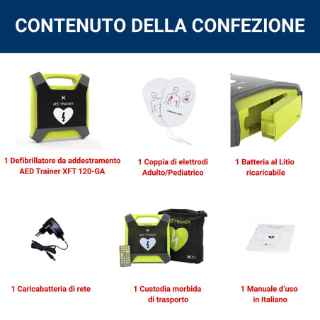 Defibrillatore da addestramento xft-120ga aed trainer pro+
