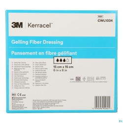3m kerracel cwl1034 medicazione in fibra gelificante 15 x 15 cm - conf. 5 pz.