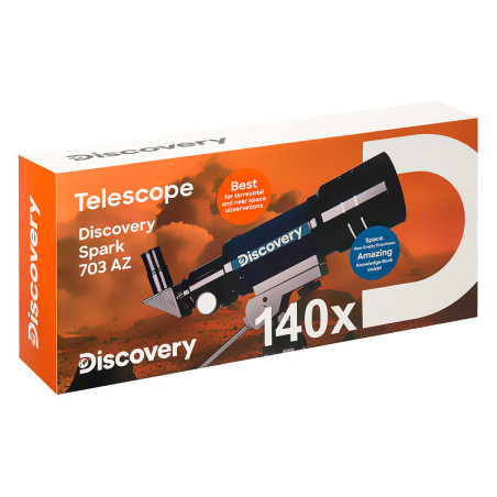 Telescopio levenhuk discovery spark 703 az con libro