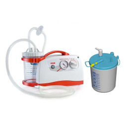 New askir 36br a batterie - re410201 con vaso riutilizzabile e sacca monouso flovac da 1000 ml