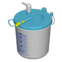 New askir 36br a batterie - re410201 con vaso riutilizzabile e sacca monouso flovac da 1000 ml