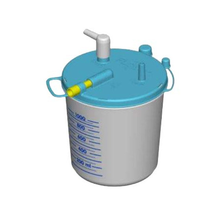 New askir 36br a batterie - re410201 con vaso riutilizzabile e sacca monouso flovac da 1000 ml