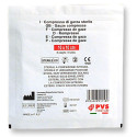 Sterile cut gauze compresses 4 layers, 10 x 10 in single bag