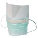 Splash visor met masker.