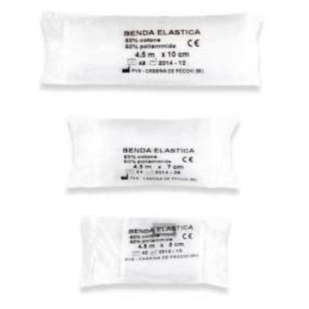 Elastiskt bandage idealisk typ 7cm x 4,5m med 1 bandagehållare