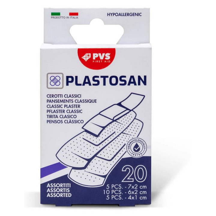 PLASTOSAN box of 20 assorted plasters