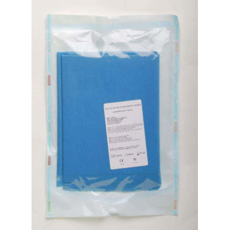 Champ opératoire stérile absorbant 150x200 cm bleu - 1 pièce