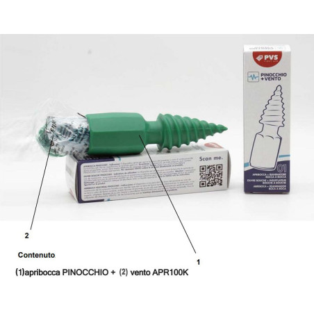 Pinocchio apribocca elicoidale con bocca/bocca vento all'interno